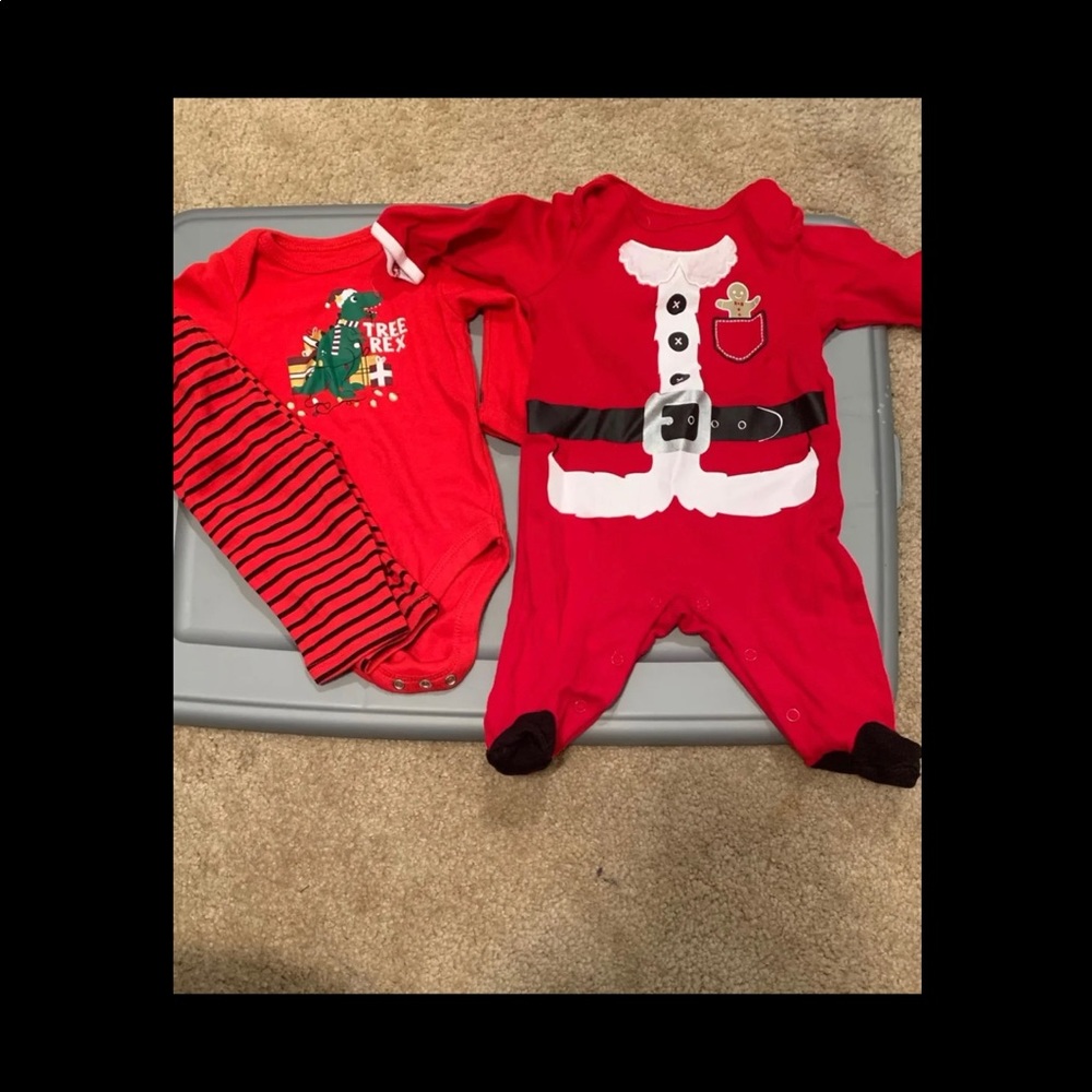 0-3 month holiday clothing bundle